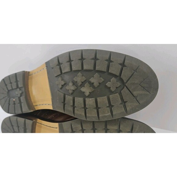 Steve Madden Ethin-2 leather lace-up brown dress shoe Wingtip Rubber Sole Sz 12 - Picture 13 of 13